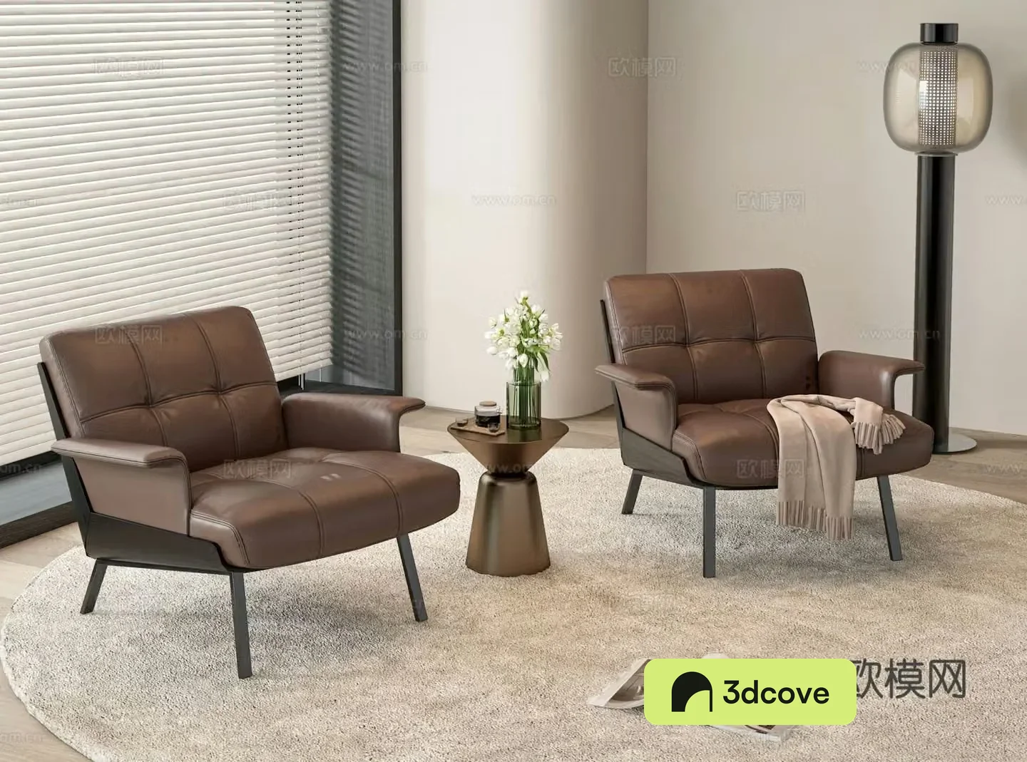 Italian style leisure chair armchair