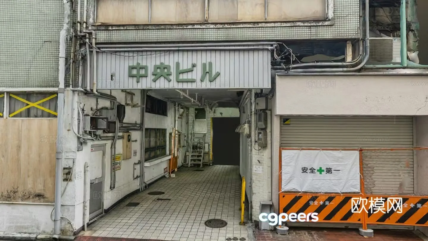 Old Japanese garage 3d model