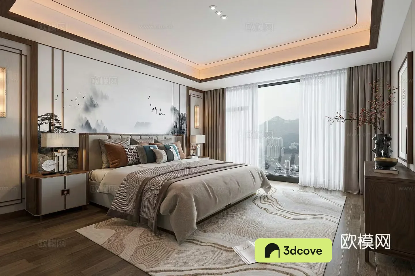 New Chinese bedroom