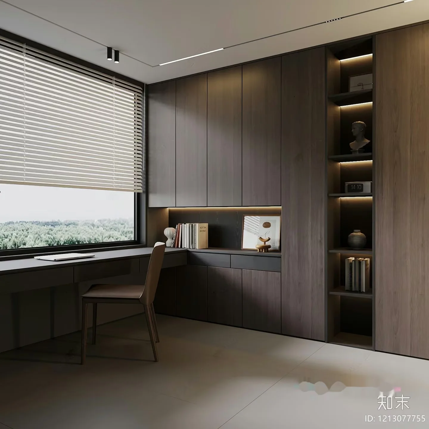 Modern Home Office 3D Model – 7891 – VRAY Render