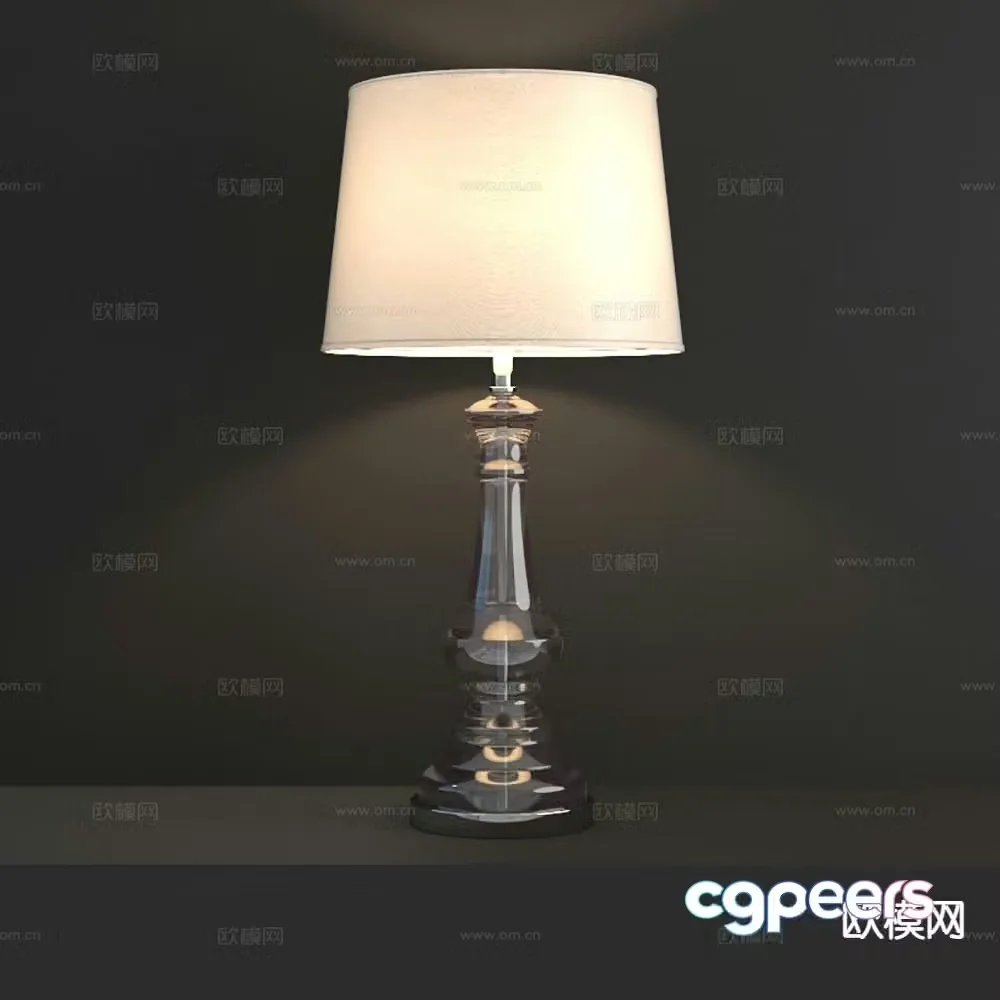 Simple desk lamp lampshade desk lamp 3d model