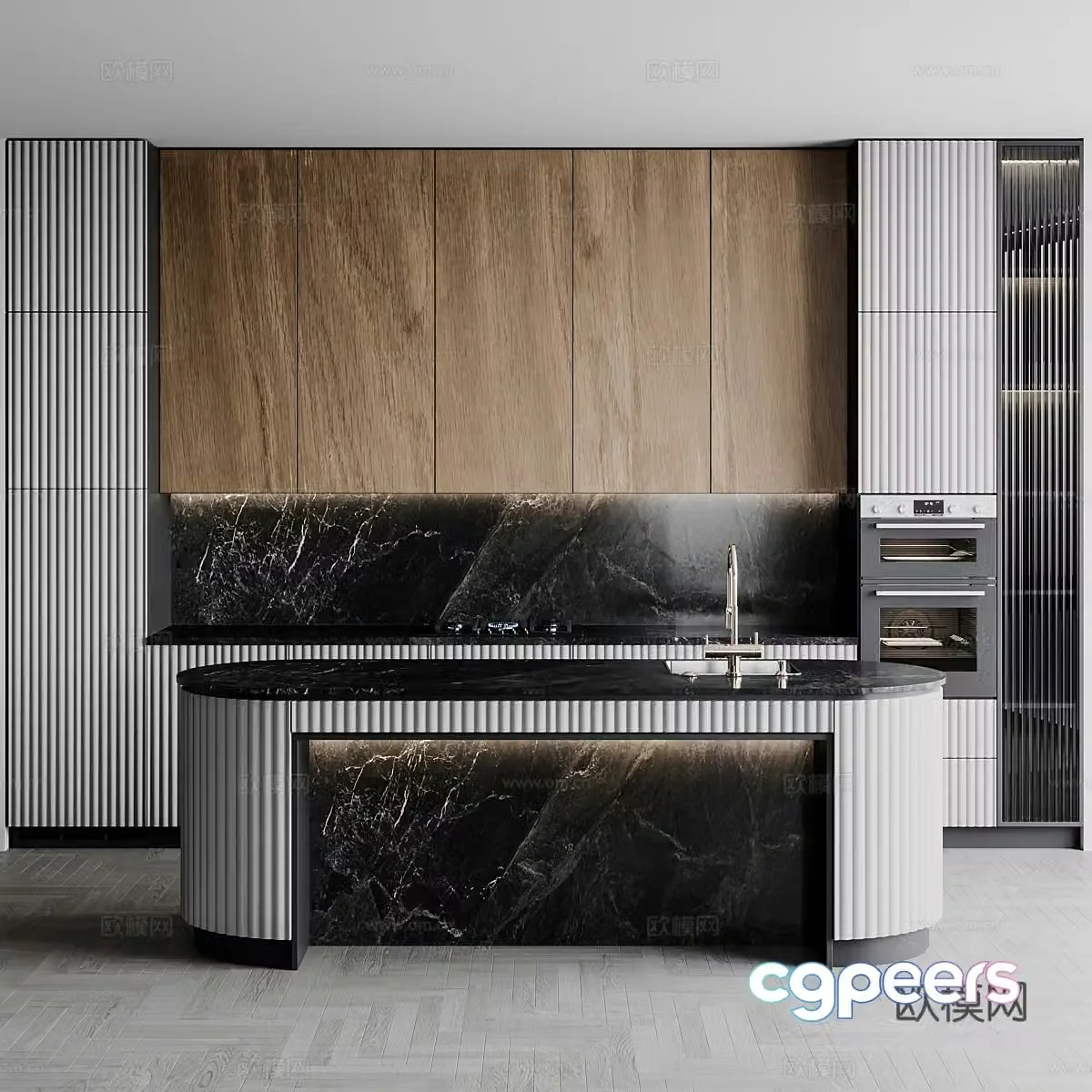 Modern Italian cabinet 3d model