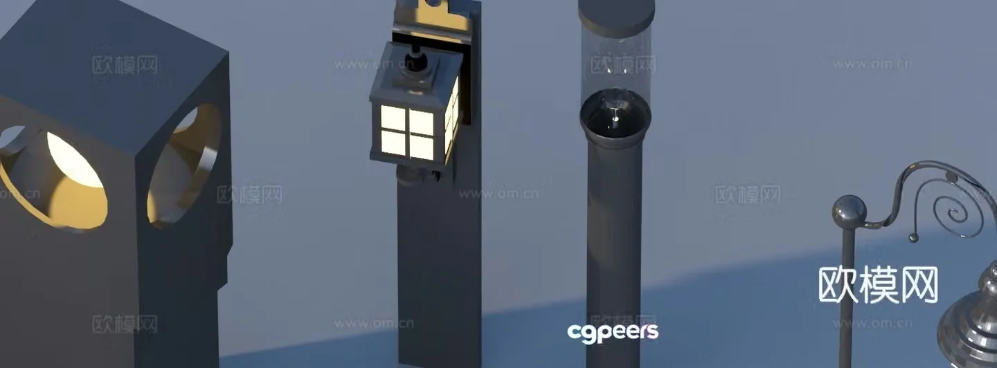 Landscape light lawn light garden light outdoor light 3d model