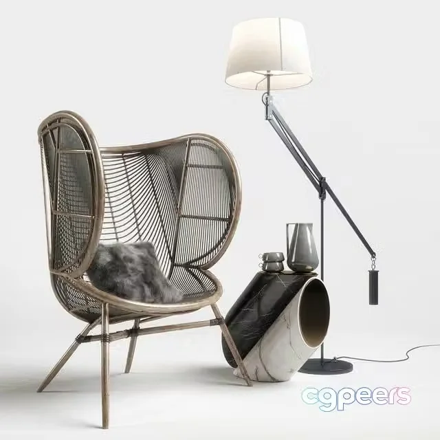 3ds Max Free – Greige Design Olaf Chair Set