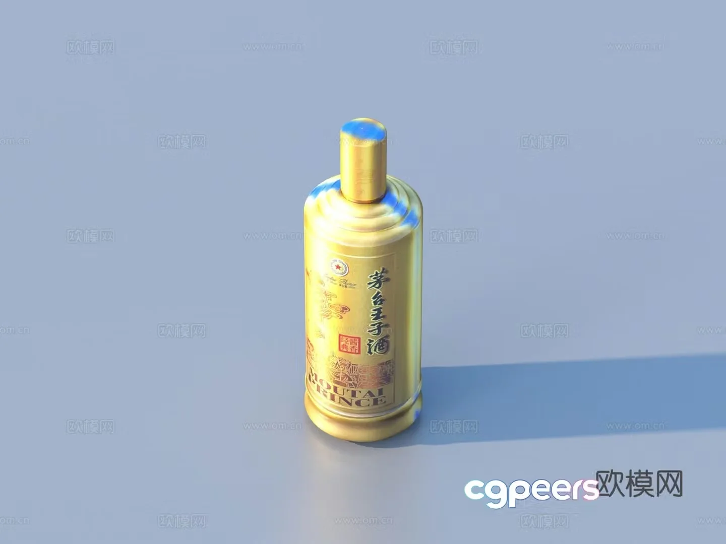 Wine white wine wine bottle famous wine wine 3d model