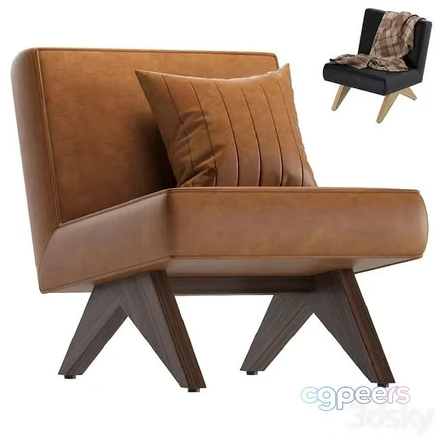 3ds Max Free – Coco Republic Bentley Outdoor Lounge Leather Armchair