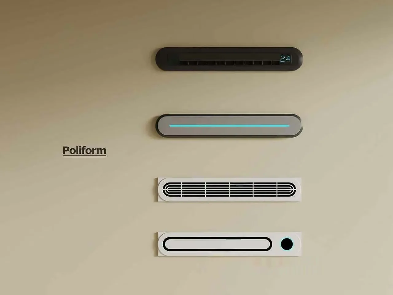 Poliform Wall-Mounted Thermostat 3D Model – 12493 – VRAY Render