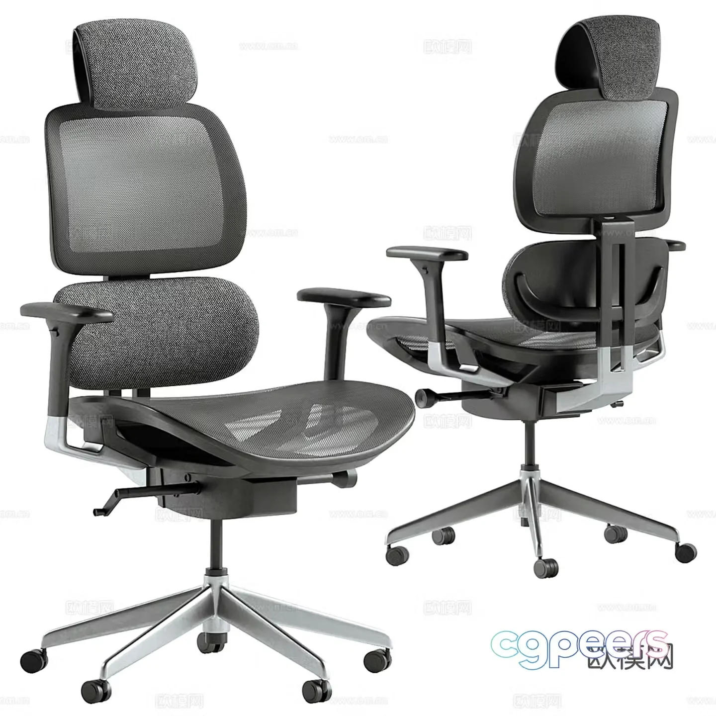 Modern office chair 3d model