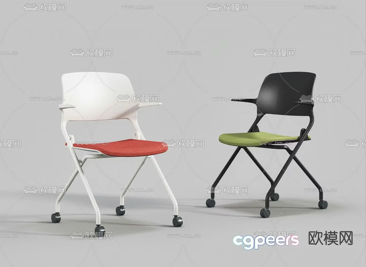 Training chair office chair conference chair 3d model