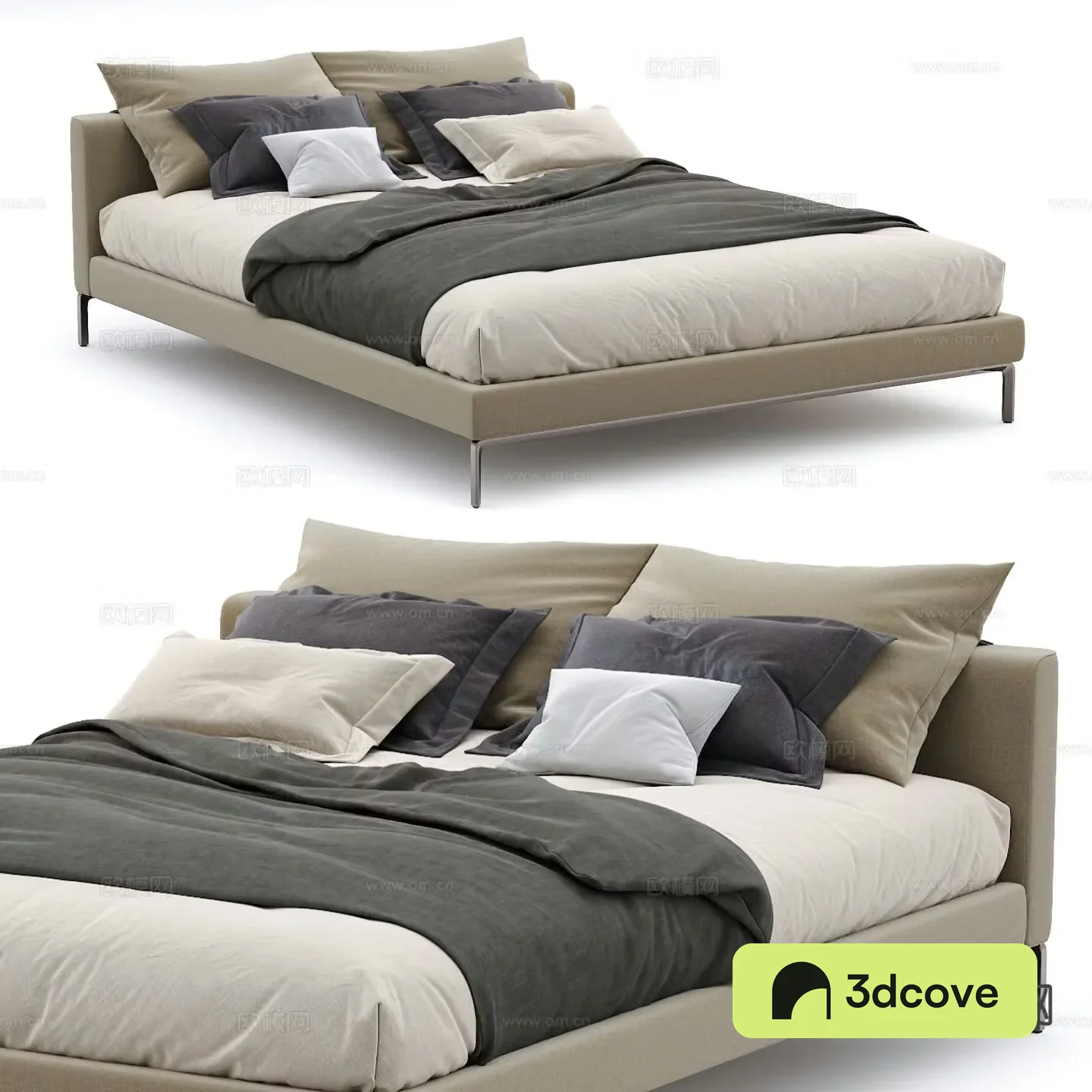 Simple double bed