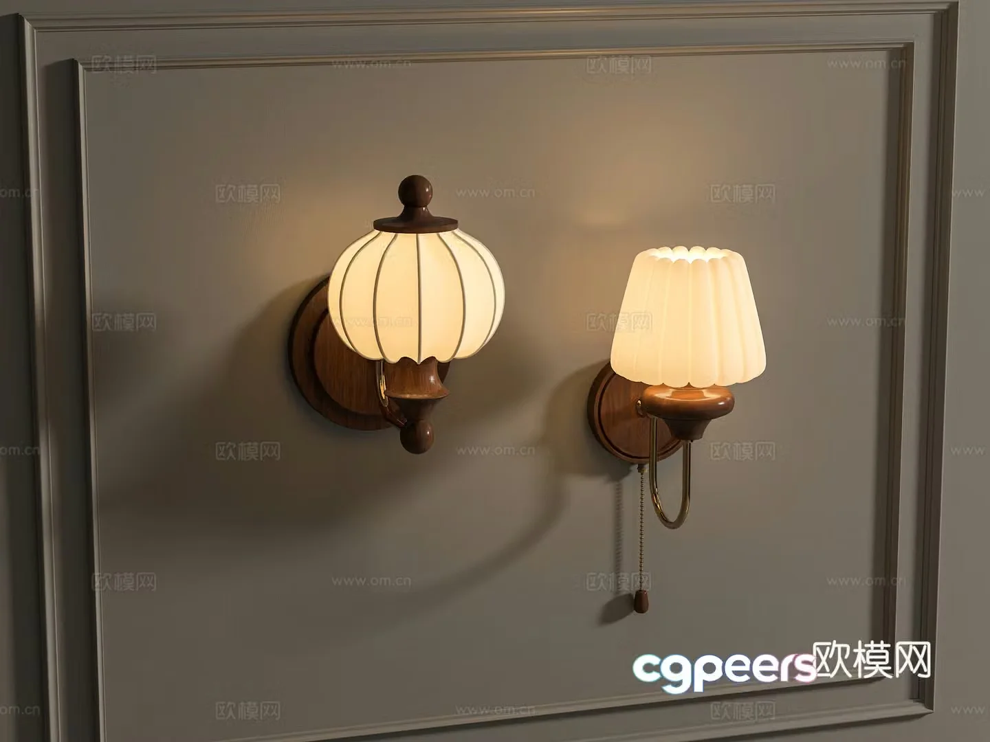 French retro wall lamp Medium retro wall lamp American retro wall lamp Bedside wall lamp Gold 3D model