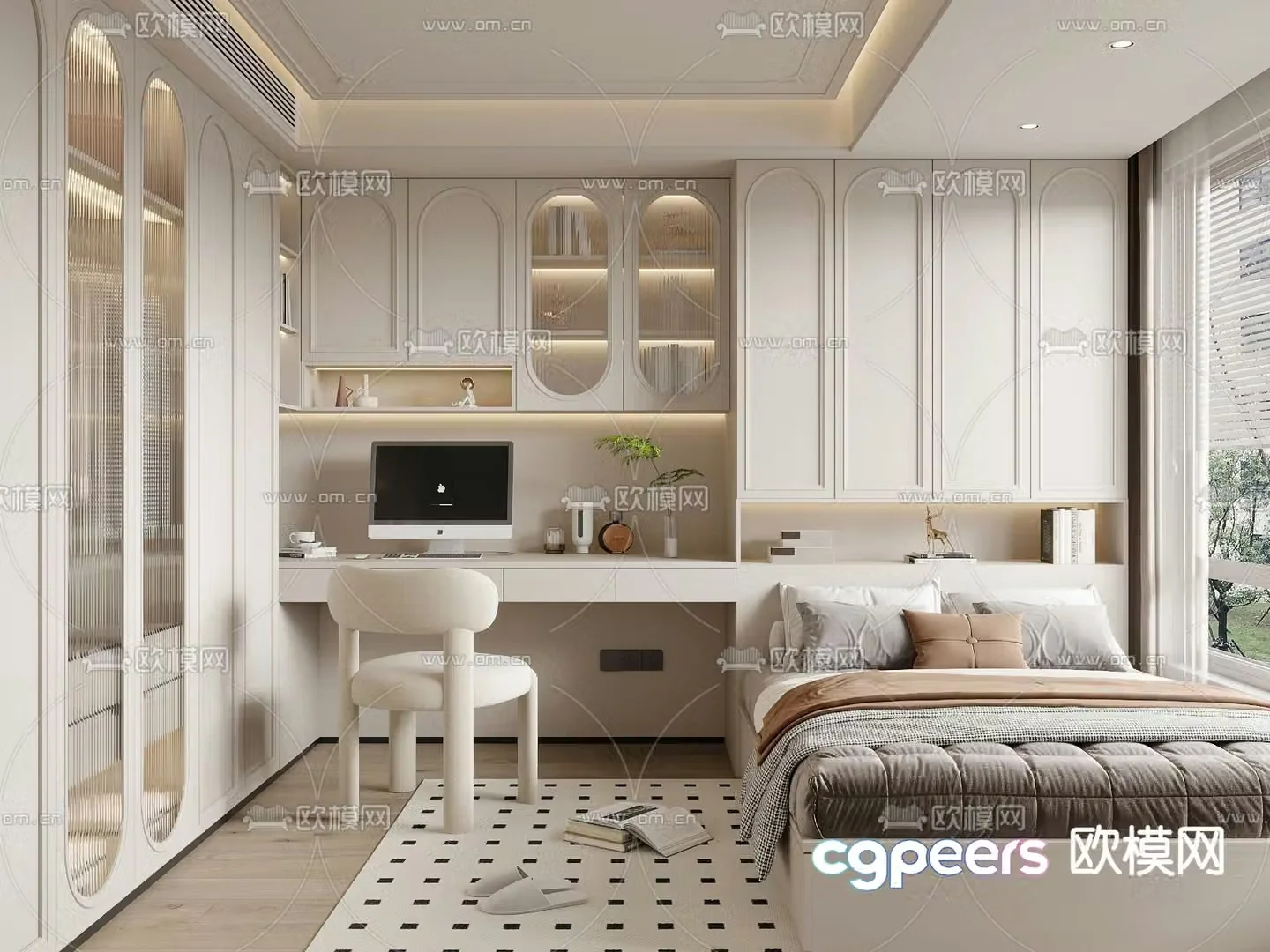 Tatami bedroom second bedroom 3D model