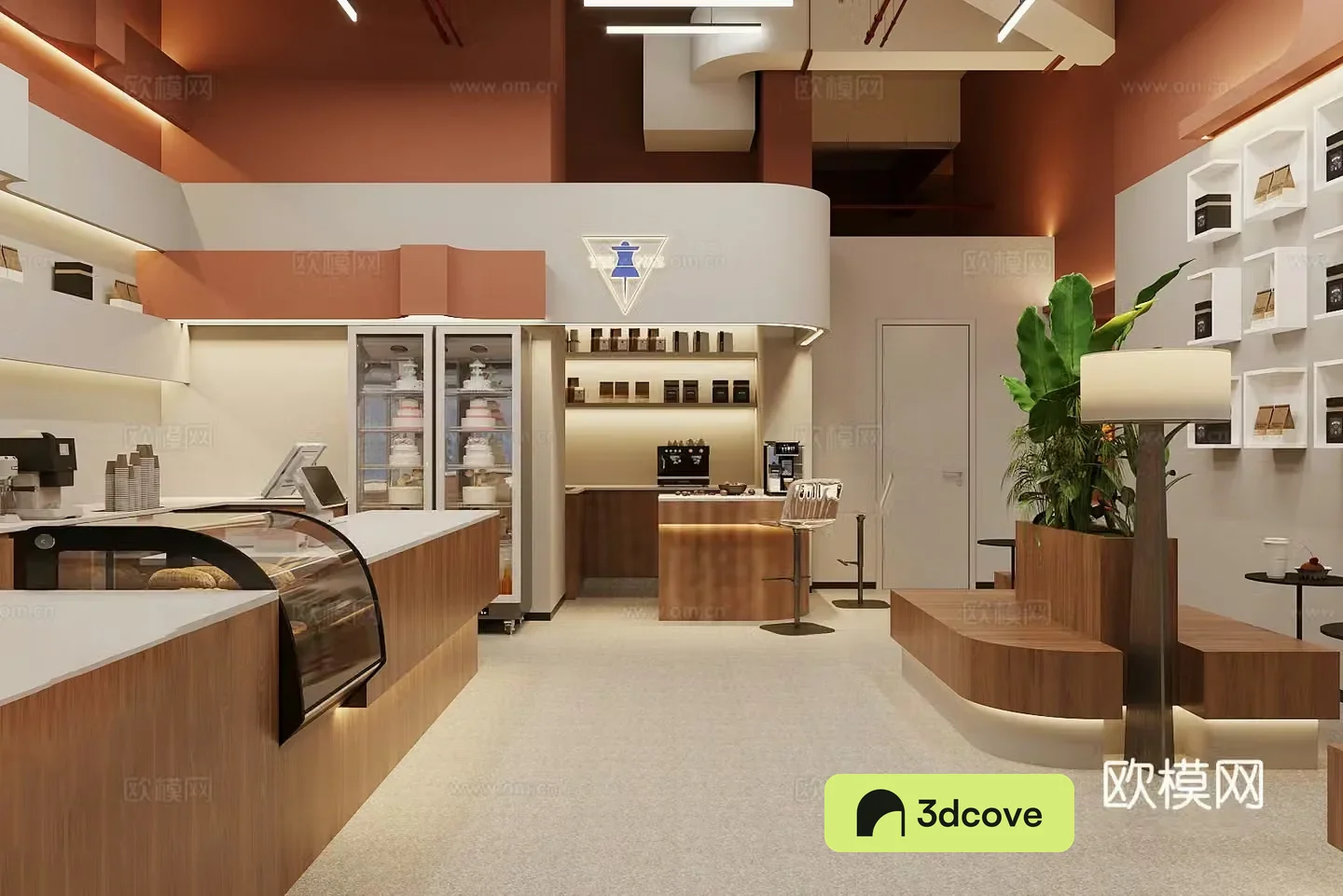 Internet celebrity milk tea shop Internet celebrity restaurant coffee shop wall card milk tea shop table and chair coffee table and chair