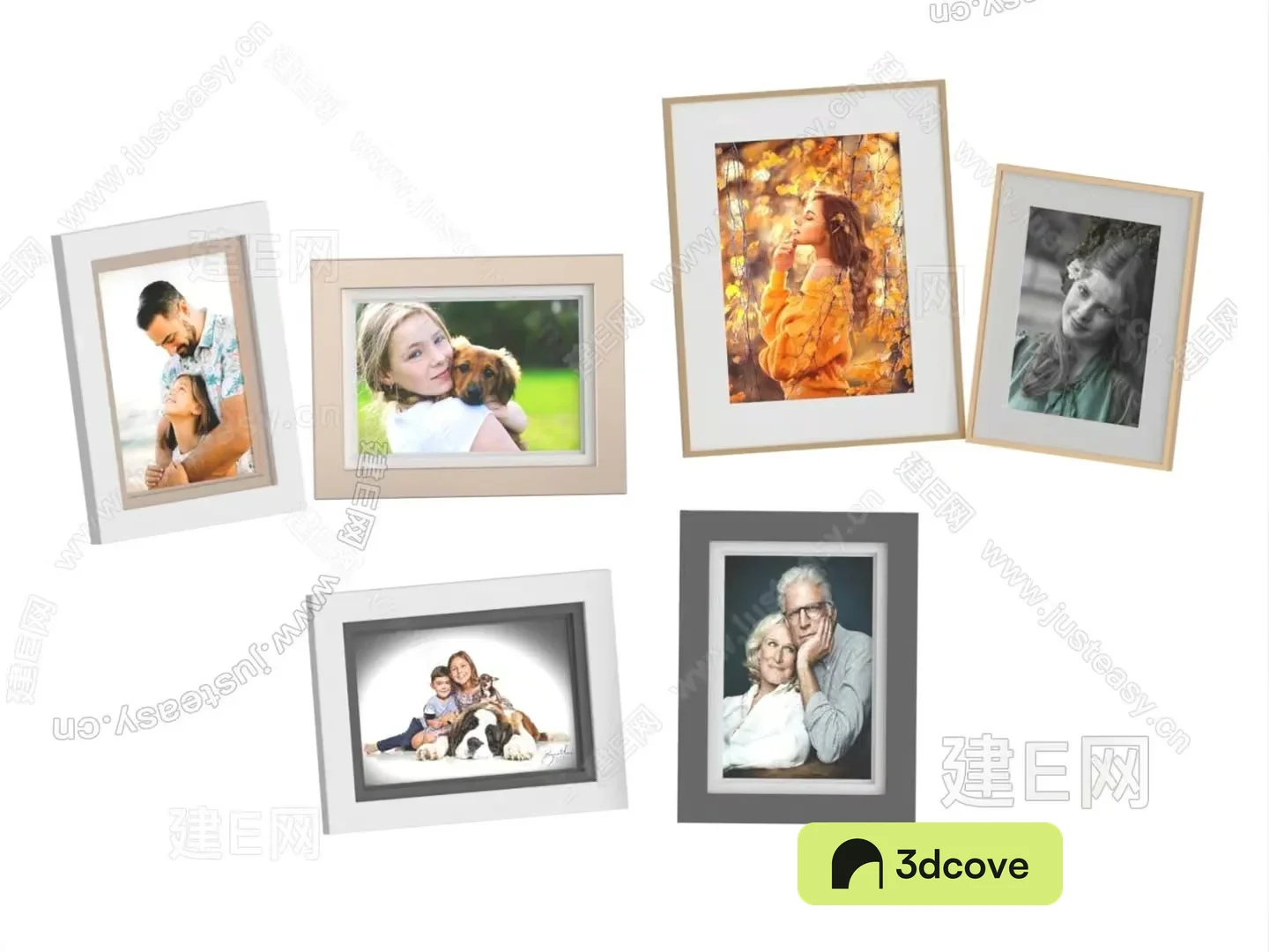 A Collection Of Framed Photos