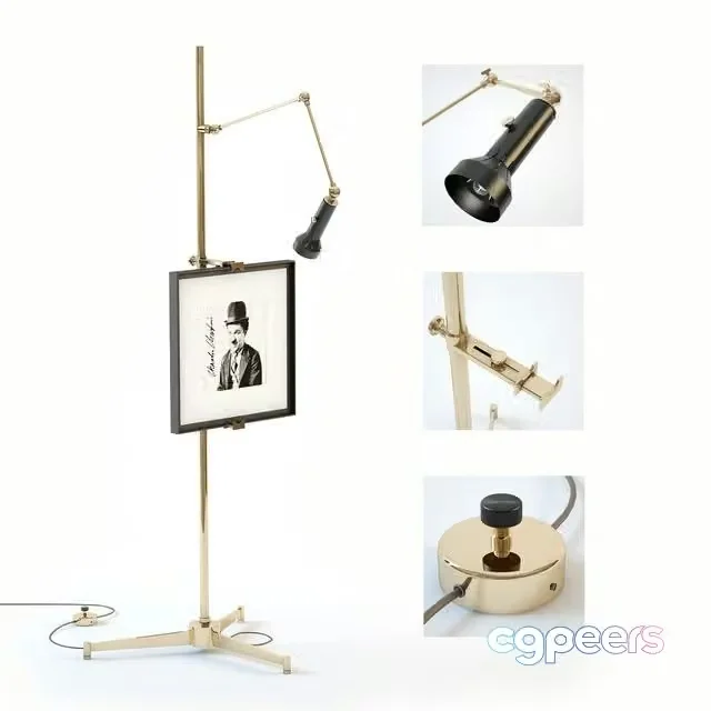 3ds Max Free – Arredoluce Sculptural Easel Lamp