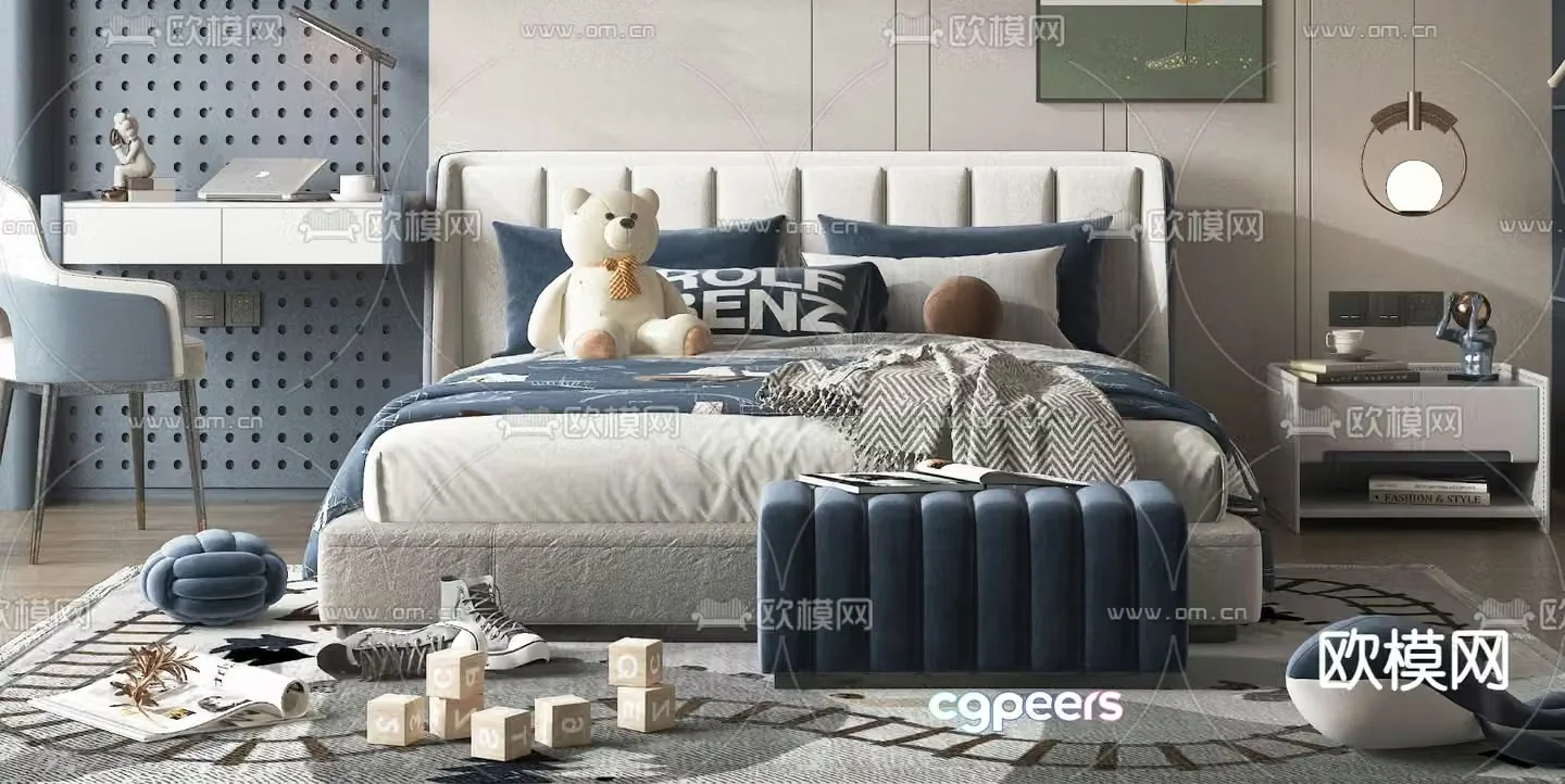 children’s bed child’s bed 3d model