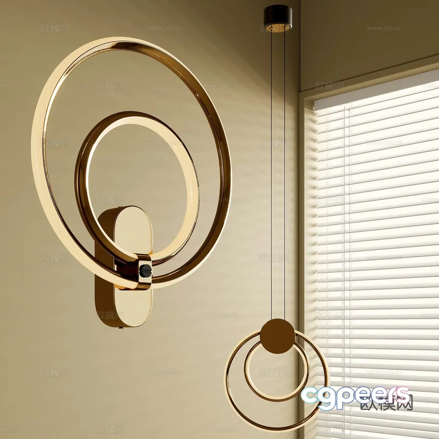 French chandeliers 3d model