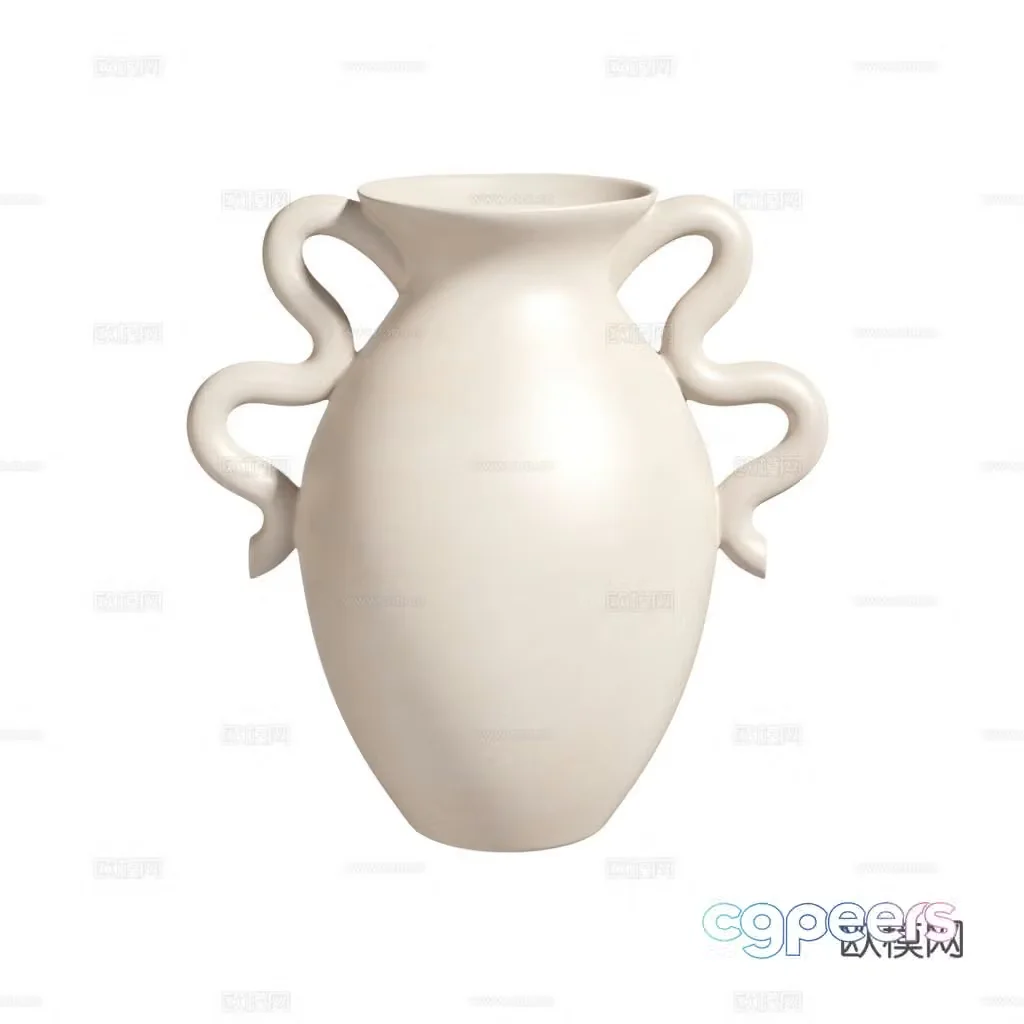 New Chinese-style ceramic vase pot 3d model
