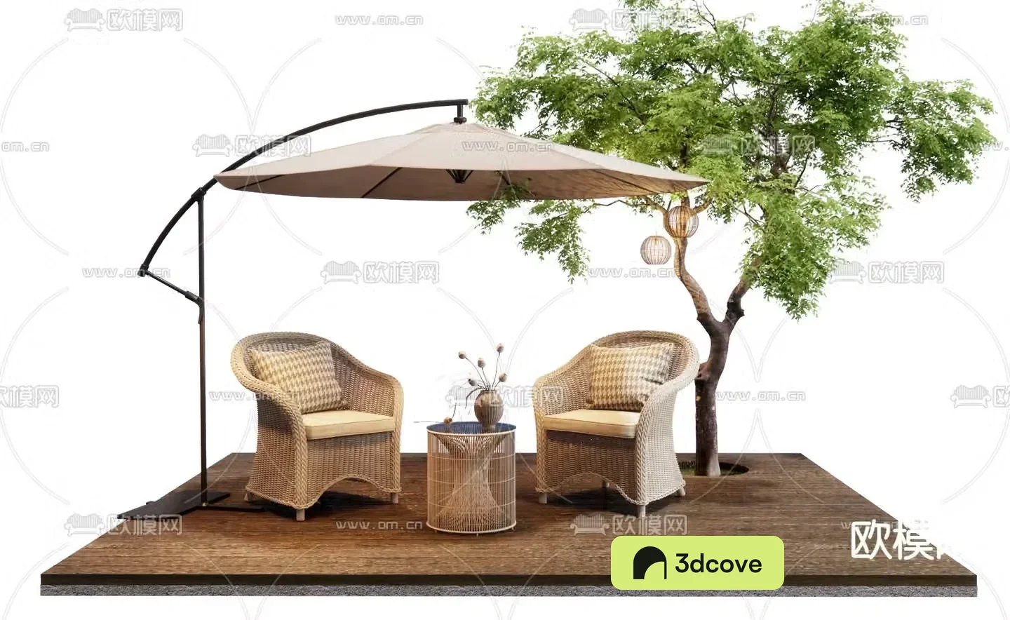 Modern outdoor wicker chair single chair
