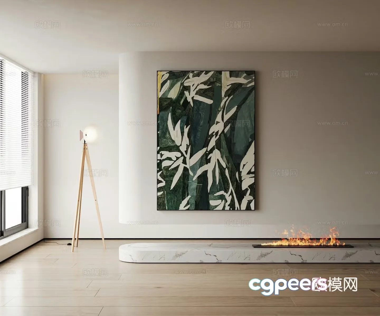 Modern decorative painting 3d model