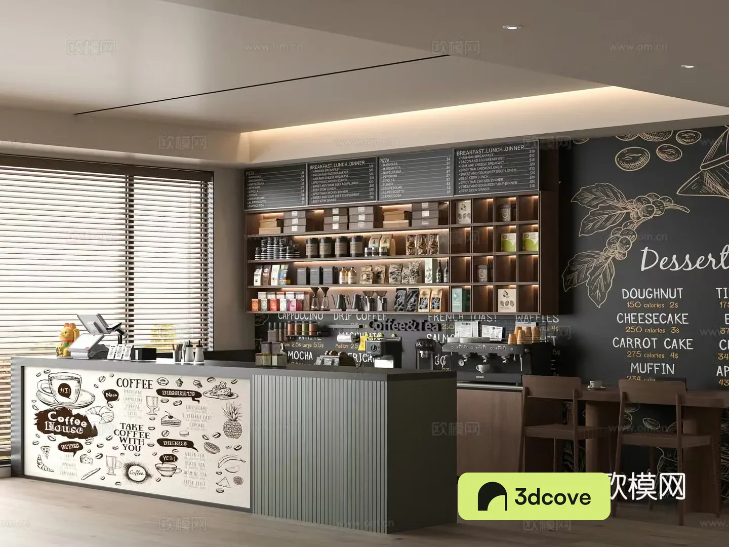 Modern cafe