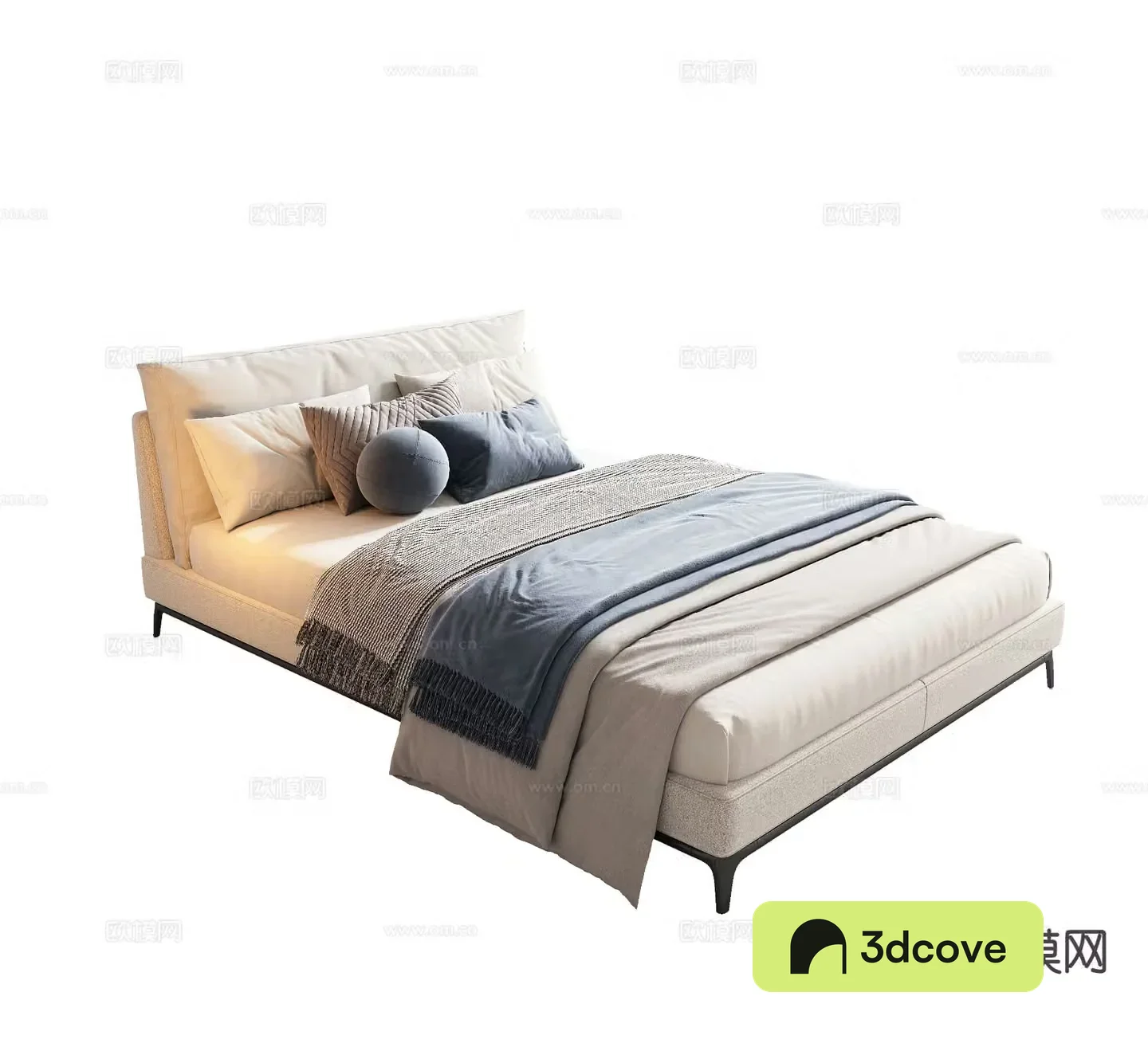 Modern double bed