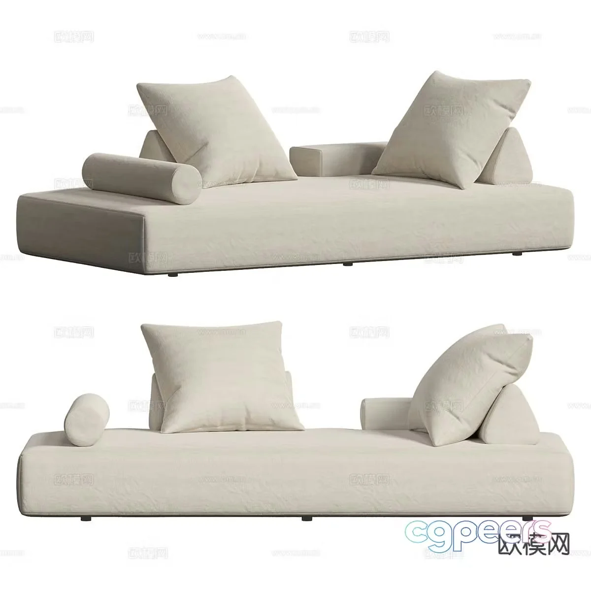 Modern love sofa 3d model