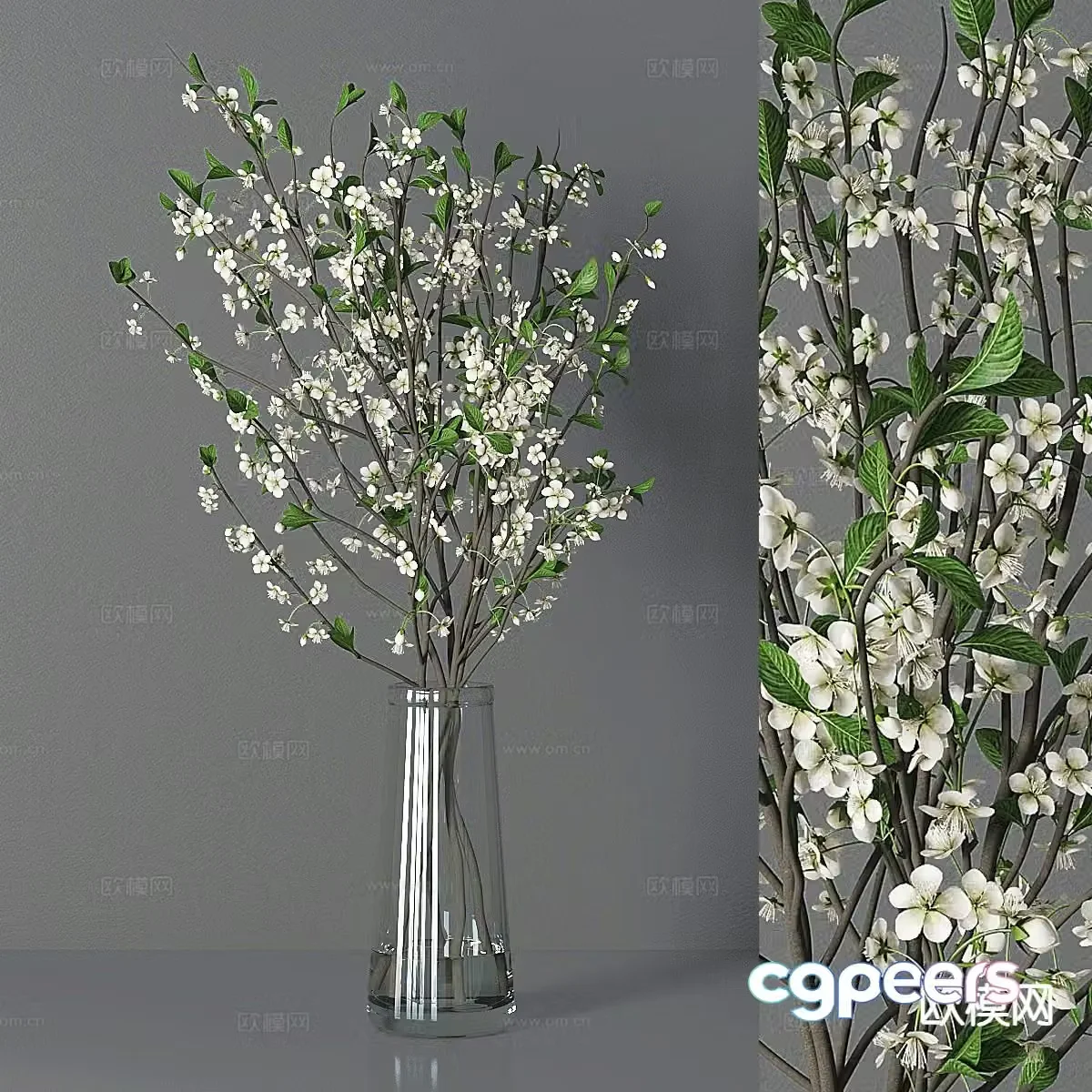 vase floral arrangement flower arrangement flowers 3d model