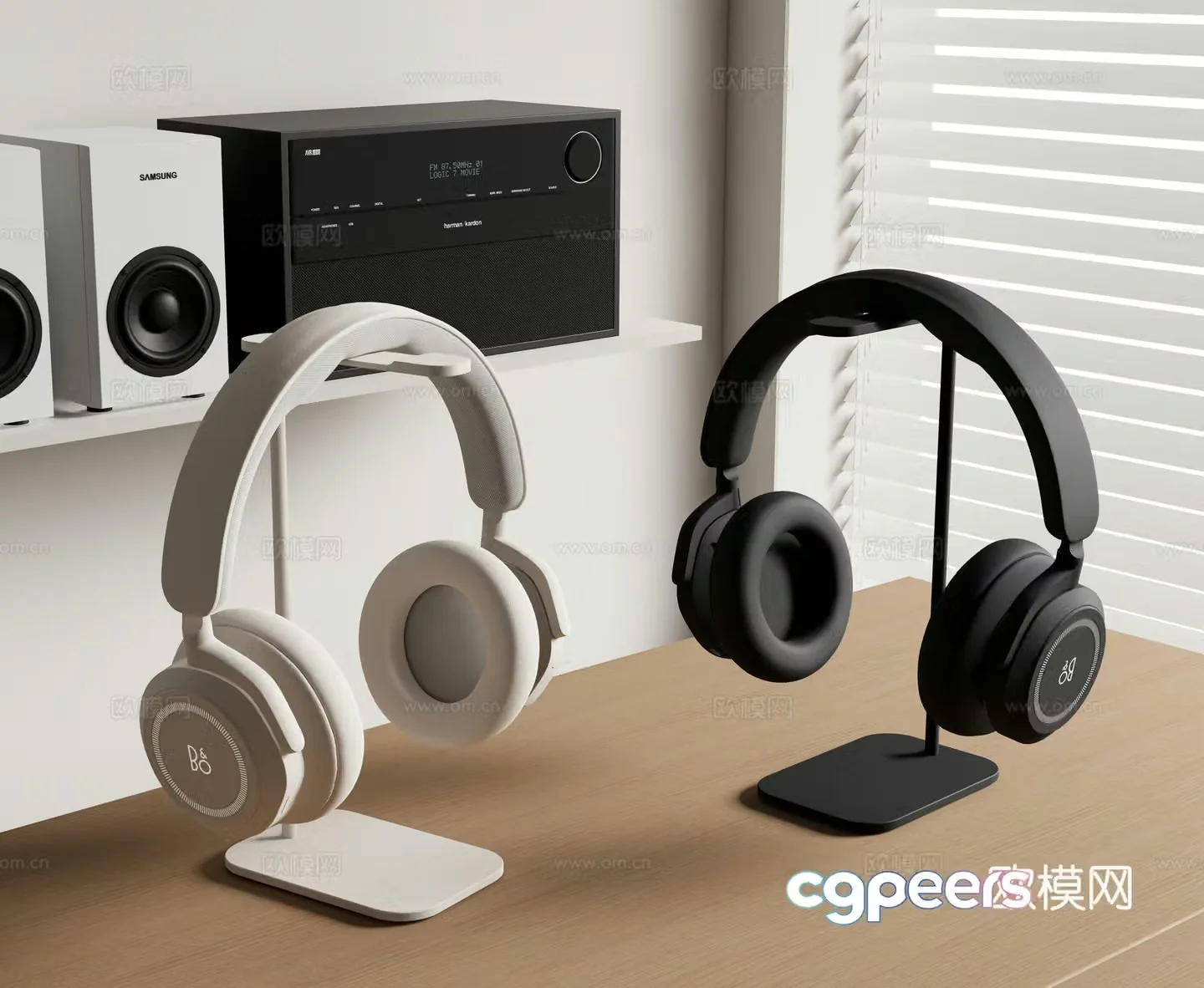 Headphones Headphones Wireless Headphones Audio 3d model