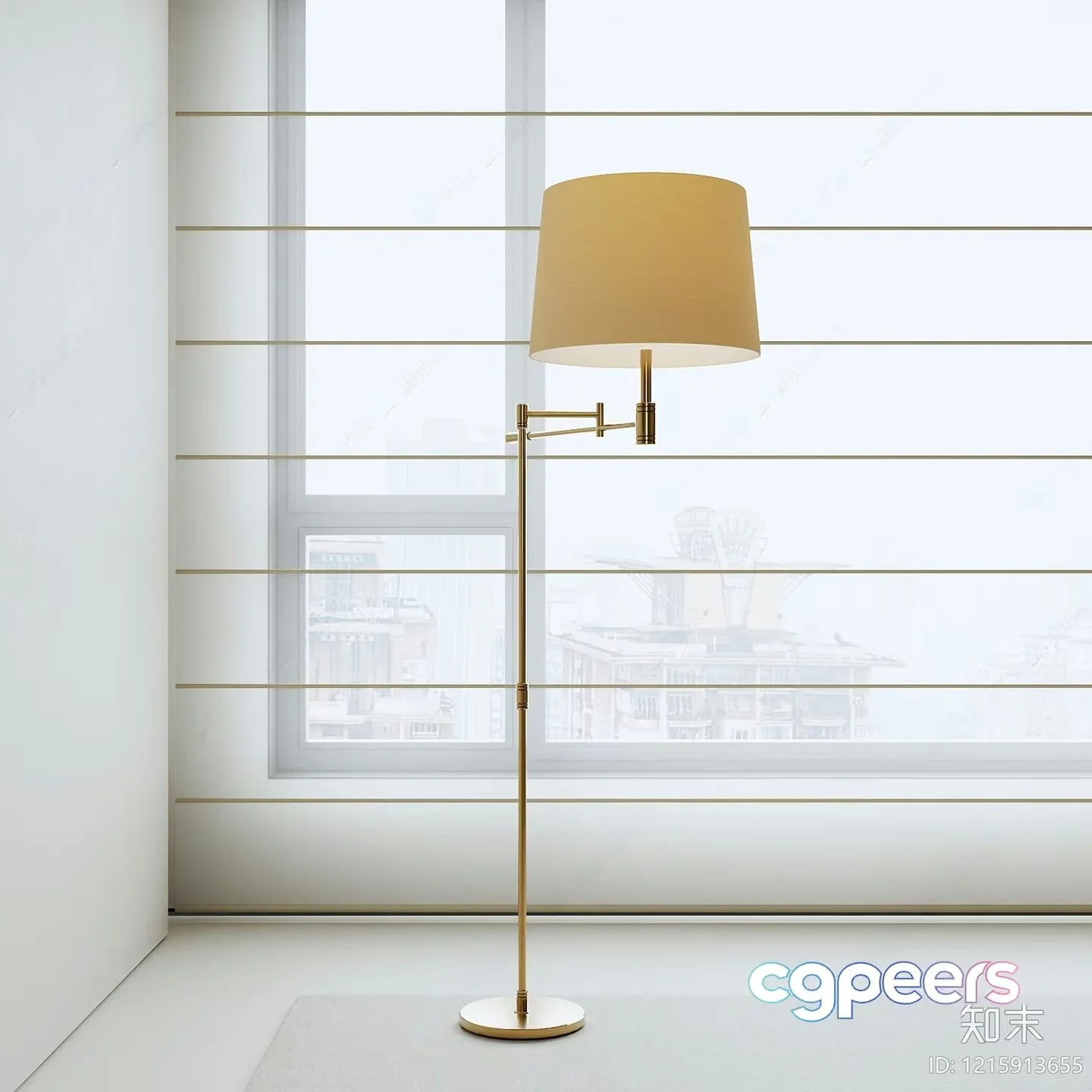Gold Light Fixture 3D Model – 14167 – VRAY Render