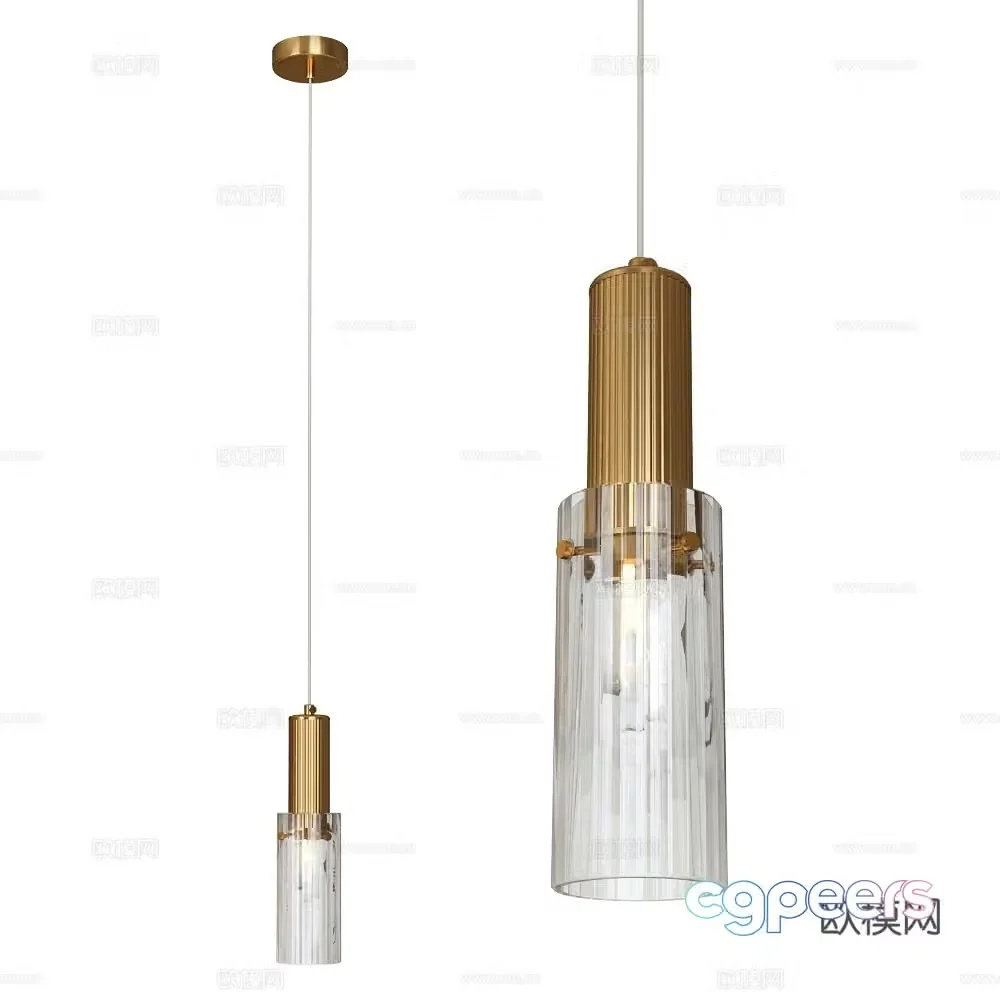 Stilfort glass chandelier 3d model