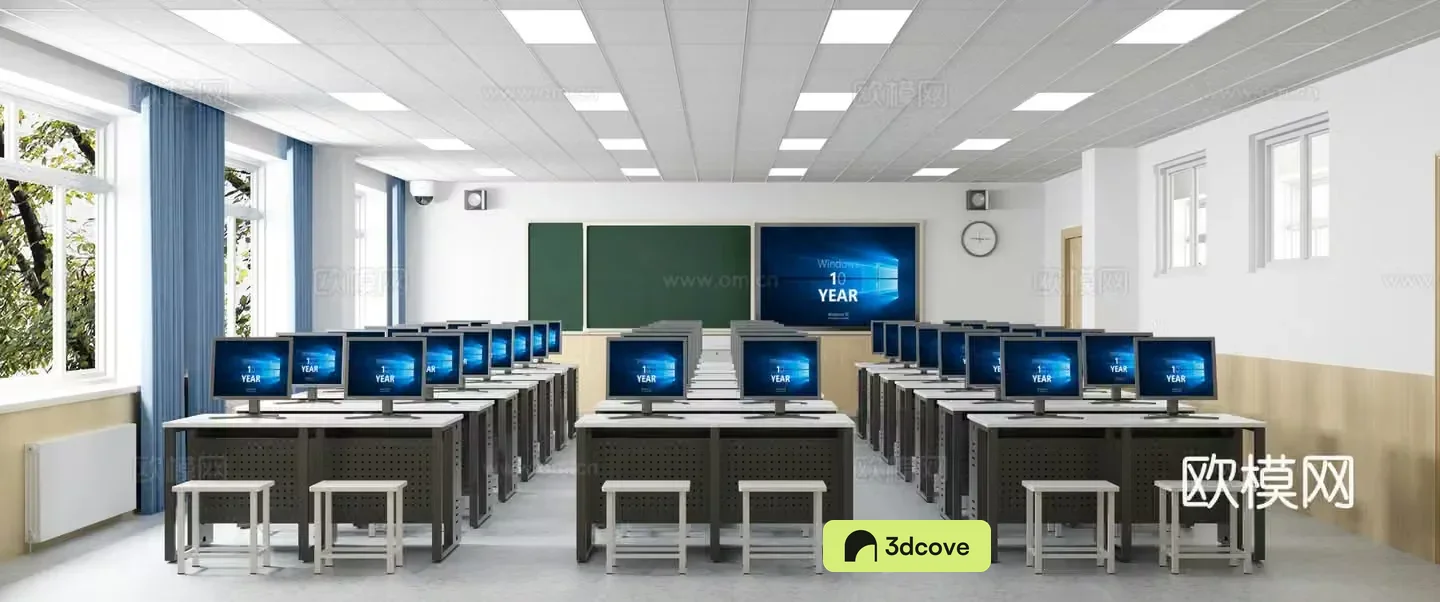 Modern computer classroom