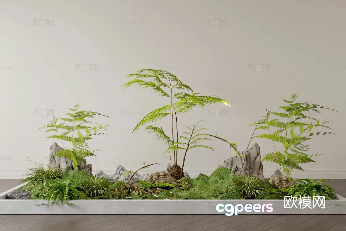 Plant heap Green plant plant heap Landscape 3D model
