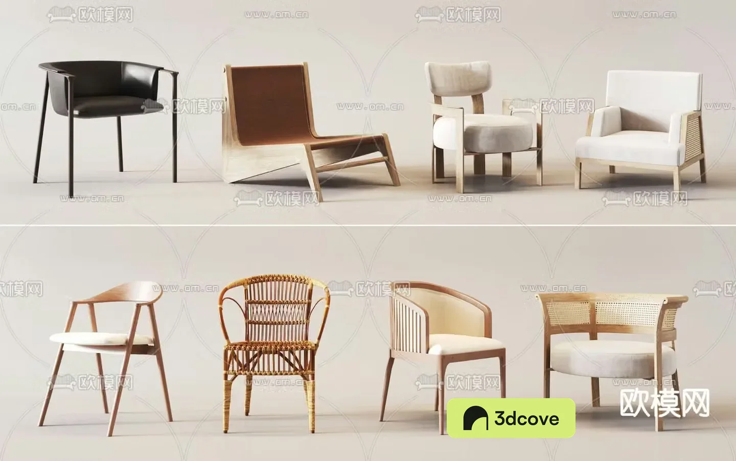 Wabi-sabi chair dining chair single chair