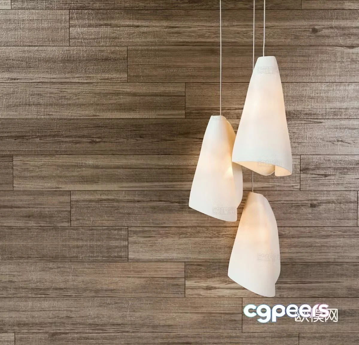 Modern small chandelier 3d model