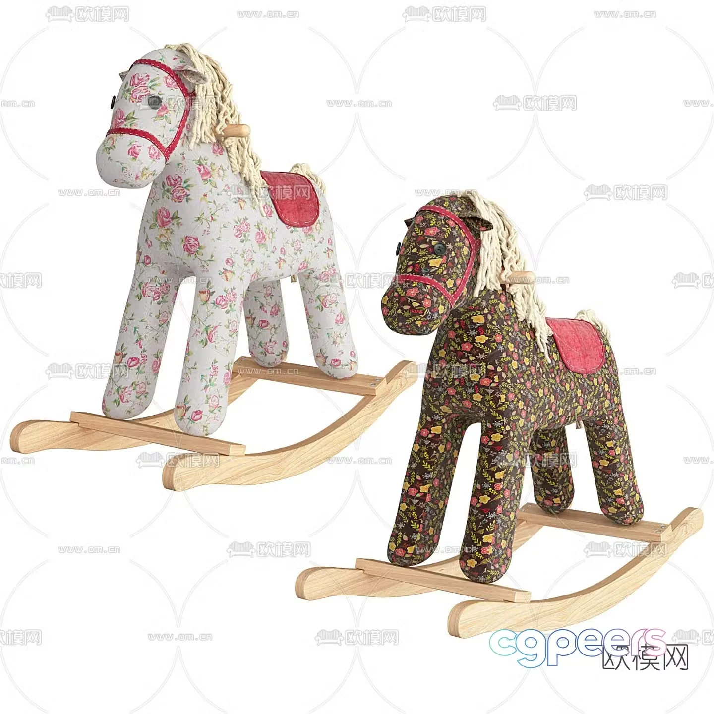 Modern children’s rocking chair 3d model