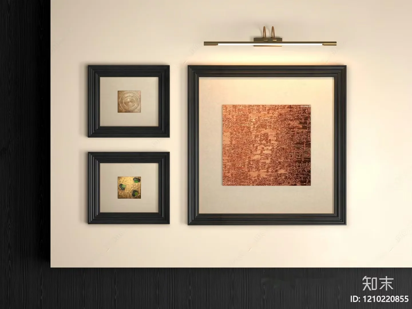 Modern Art Display 3D Model – 1788 – VRAY Render