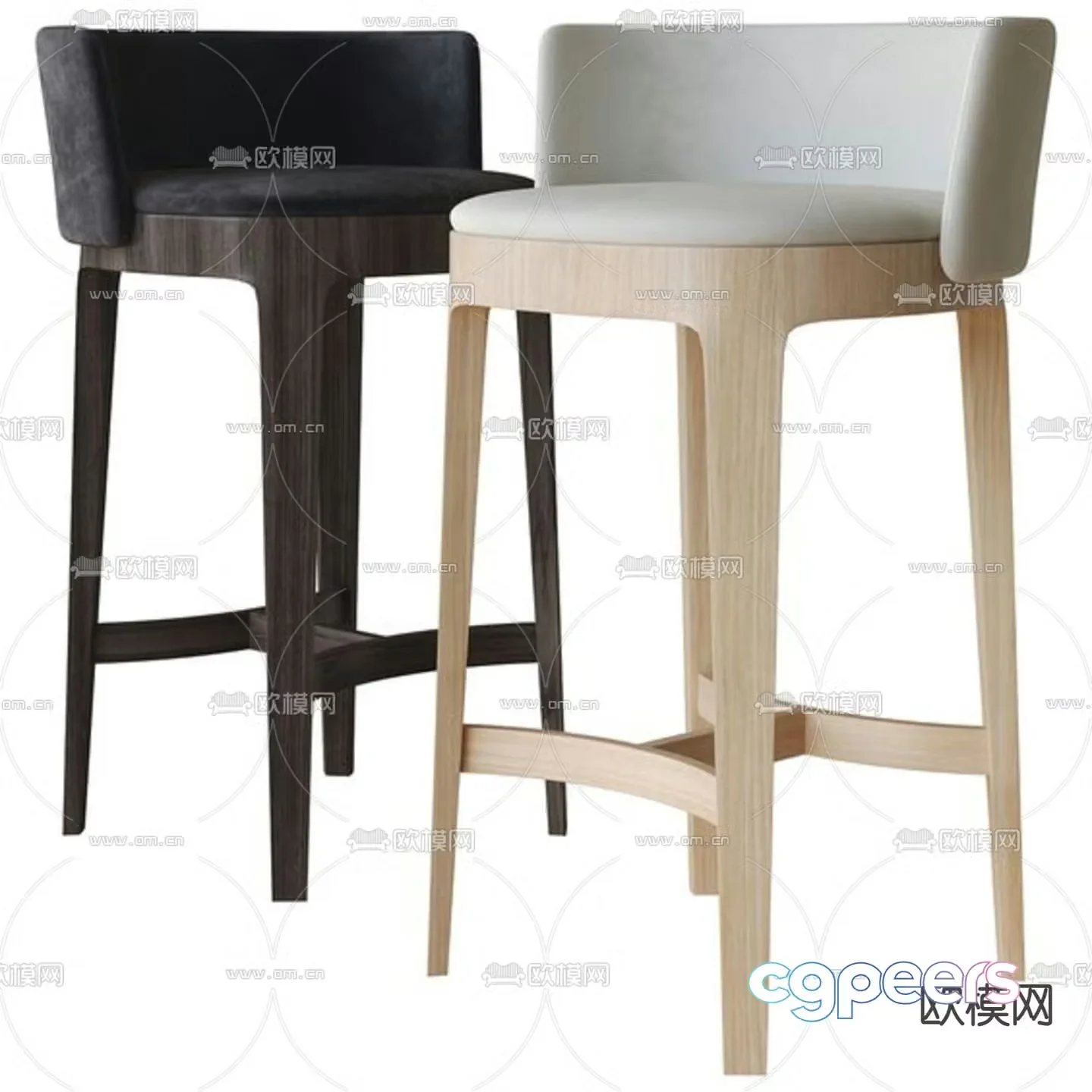 bar stool bar stool high stool 3d model
