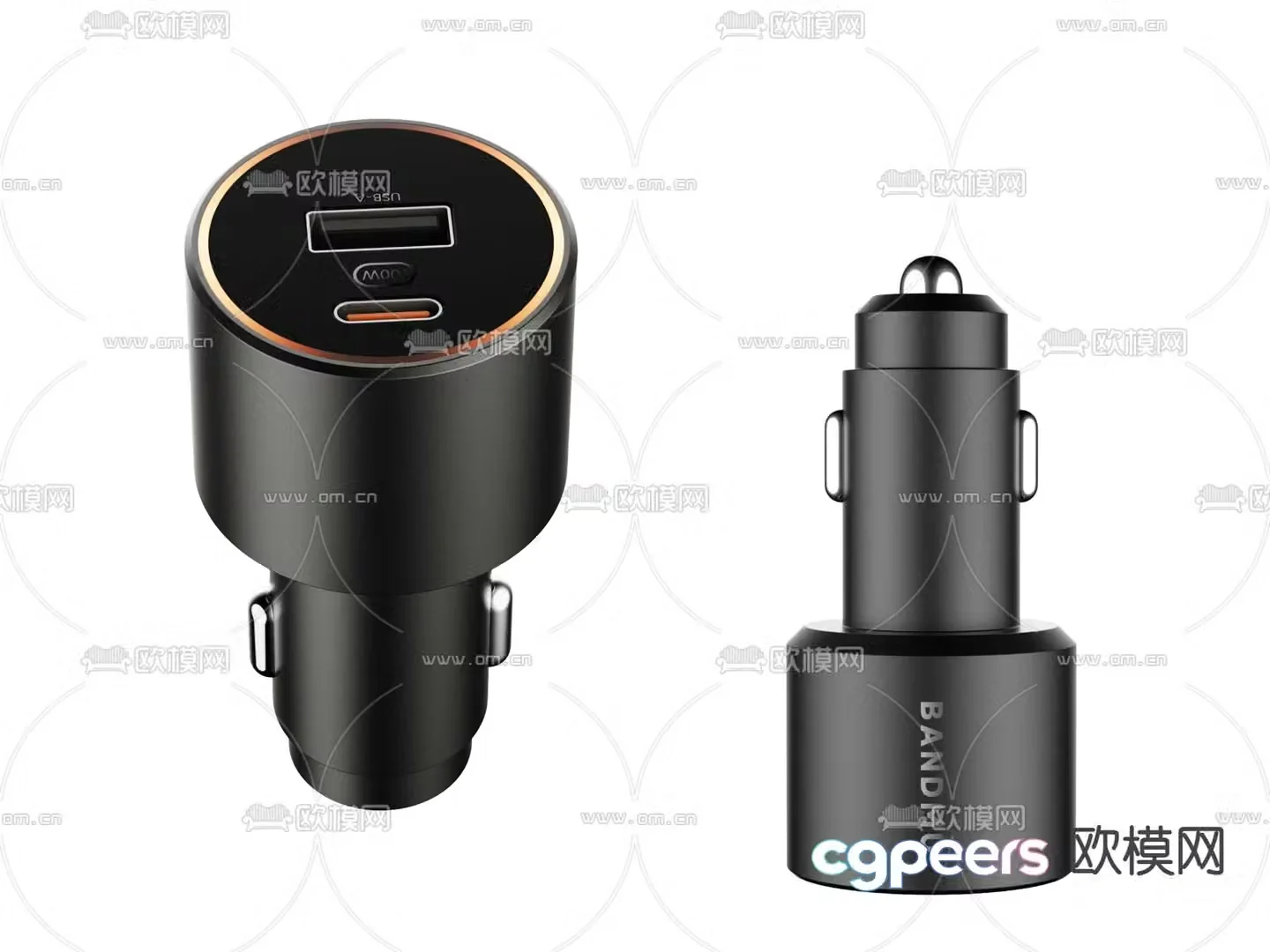 Mobile phone charging interface 3d model