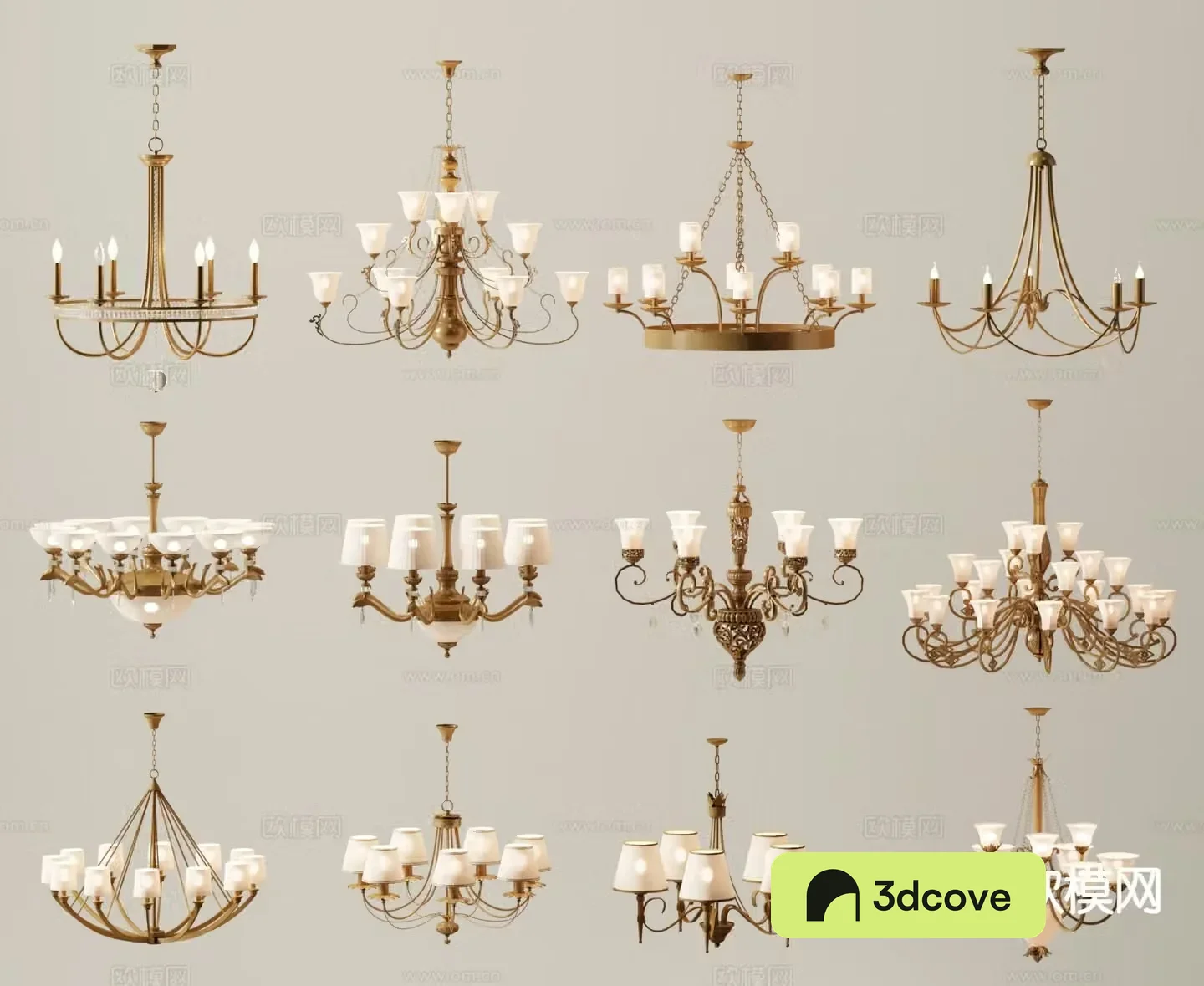 American chandelier multi-head chandelier candlestick chandelier