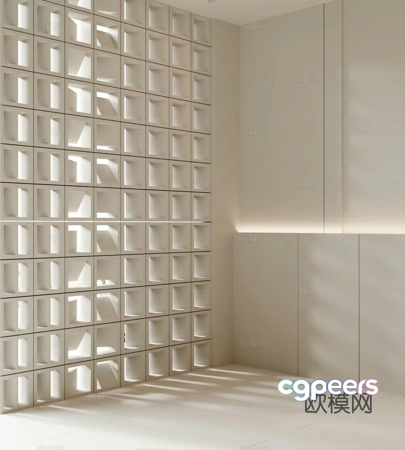 Modern partition 3d model
