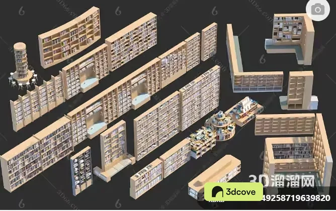 3D Bookshelves