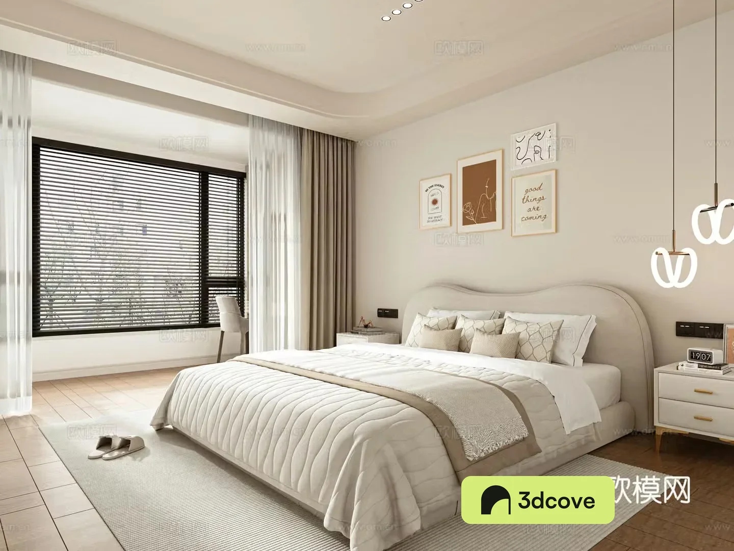 Creamy style home bedroom