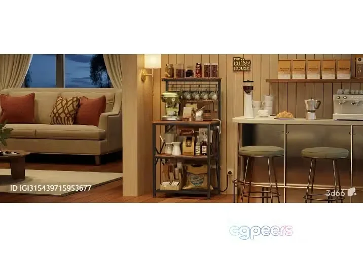 Cozy Living Room 3D Model – 8821 – VRAY Render