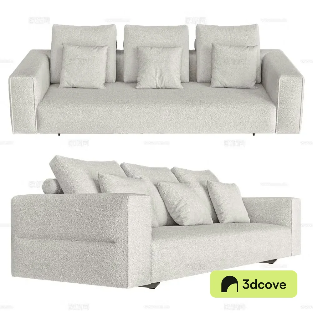 CasaDesÃºs three seater sofa 3d model