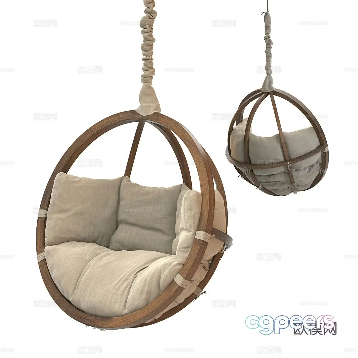 DeepLounge hanging chair 3d model