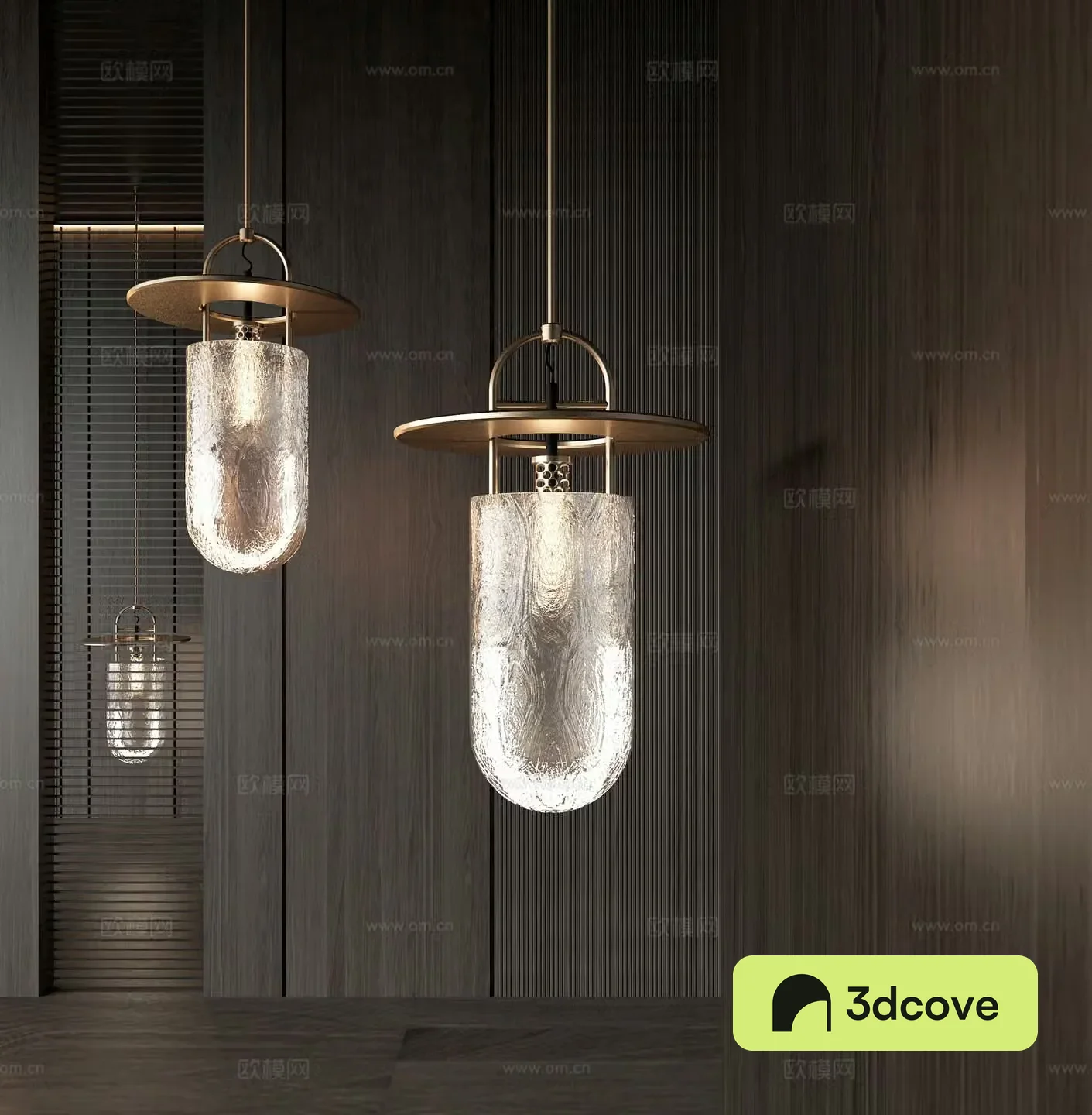 Modern glass chandelier bedside chandelier