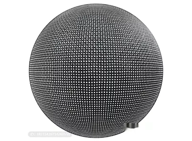 Black And White Sphere 3D Model – 2674 – VRAY Render