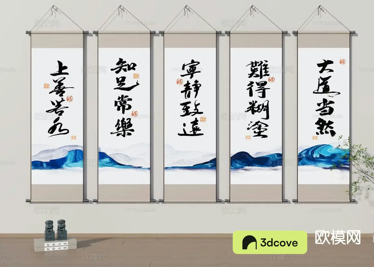 New Chinese scroll painting calligraphy and painting