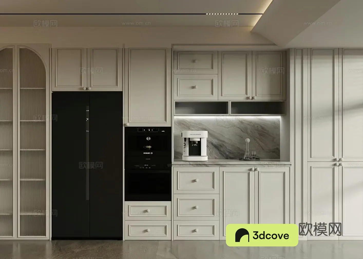 French light luxury sideboard oven sideboard refrigerator sideboard finished sideboard